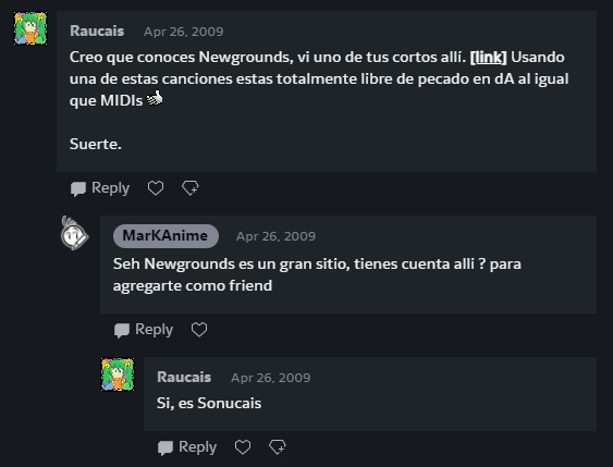Sonucais and I talking on DA