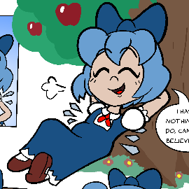 Happy Cirno day 2026 ! This year instead of doing a animation like on 2025. I preferred to do a Comic, that way I could tell a more deep story.I hope you enjoy the story and remember, freeze frogs to keep you stronger !.